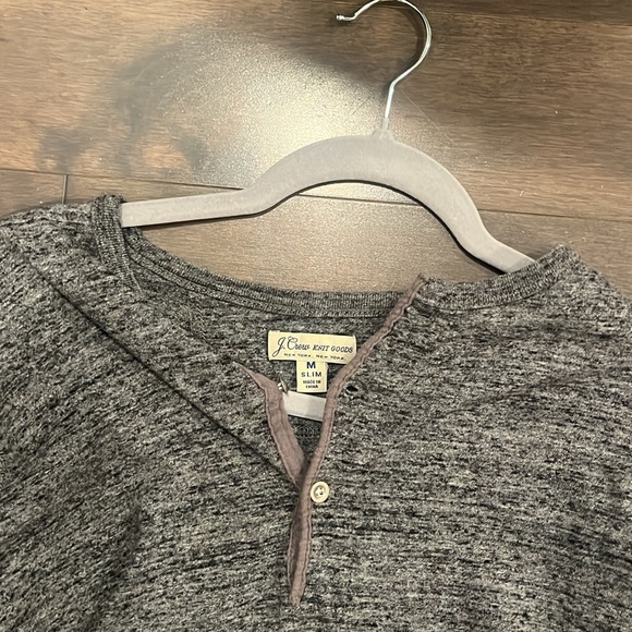 J Crew Long Sleeve Henley - Picture 2 of 4